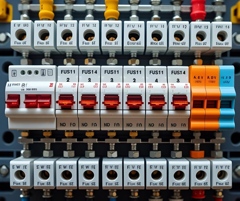wymiana zabezpieczeń w rozdzielnicy elektrycznej