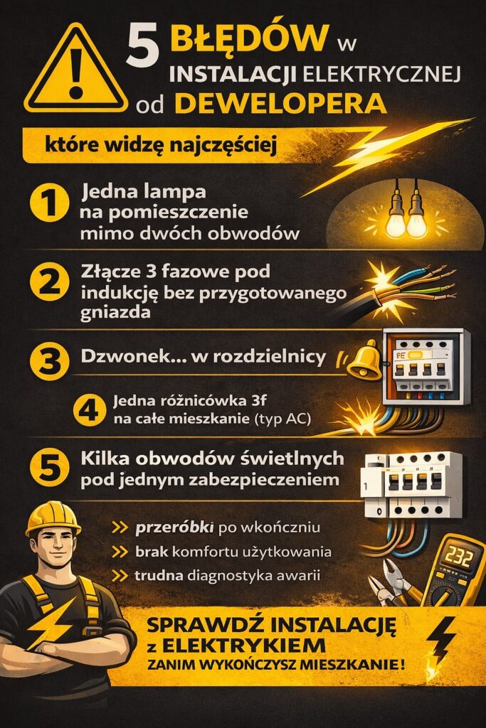 5 faktów o instalacji elektrycznej od dewelopera