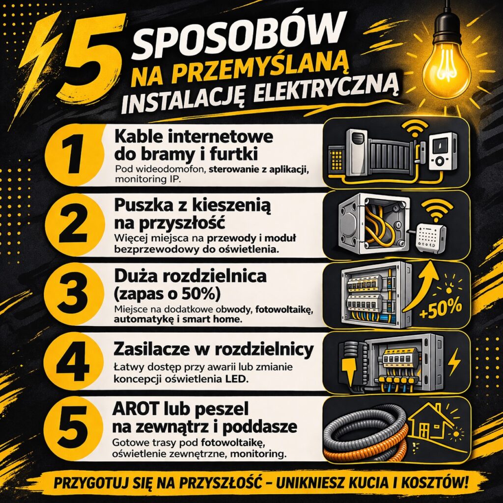 Elektryk - 5 sposobów na przemyślaną instalacje