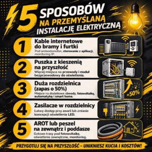 Elektryk - 5 sposobów na przemyślaną instalacje