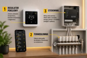 Sterwoania ogrzewaniem strefowym - elektryk