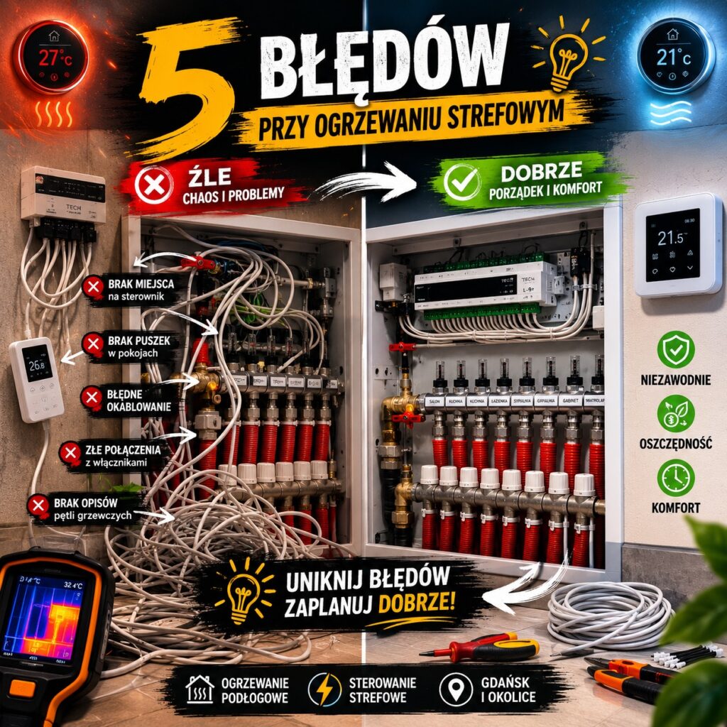 Elektryk i instalajca ogrzewania strefowego